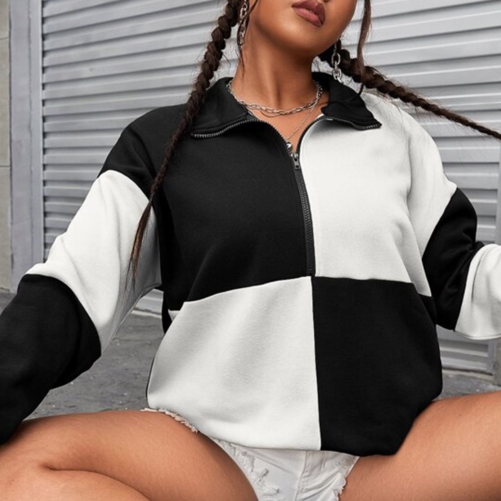 Black and White Women's Jacket